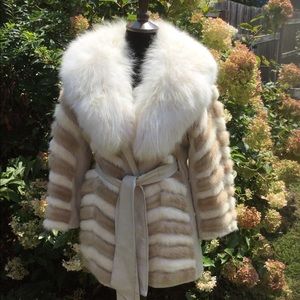 Breathtaking Genuine. Mink & Fox Mid Century Coat